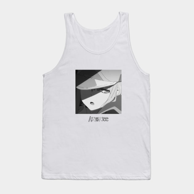 Zero two anime girl as you see t-shirt Tank Top by OtakuAmazing